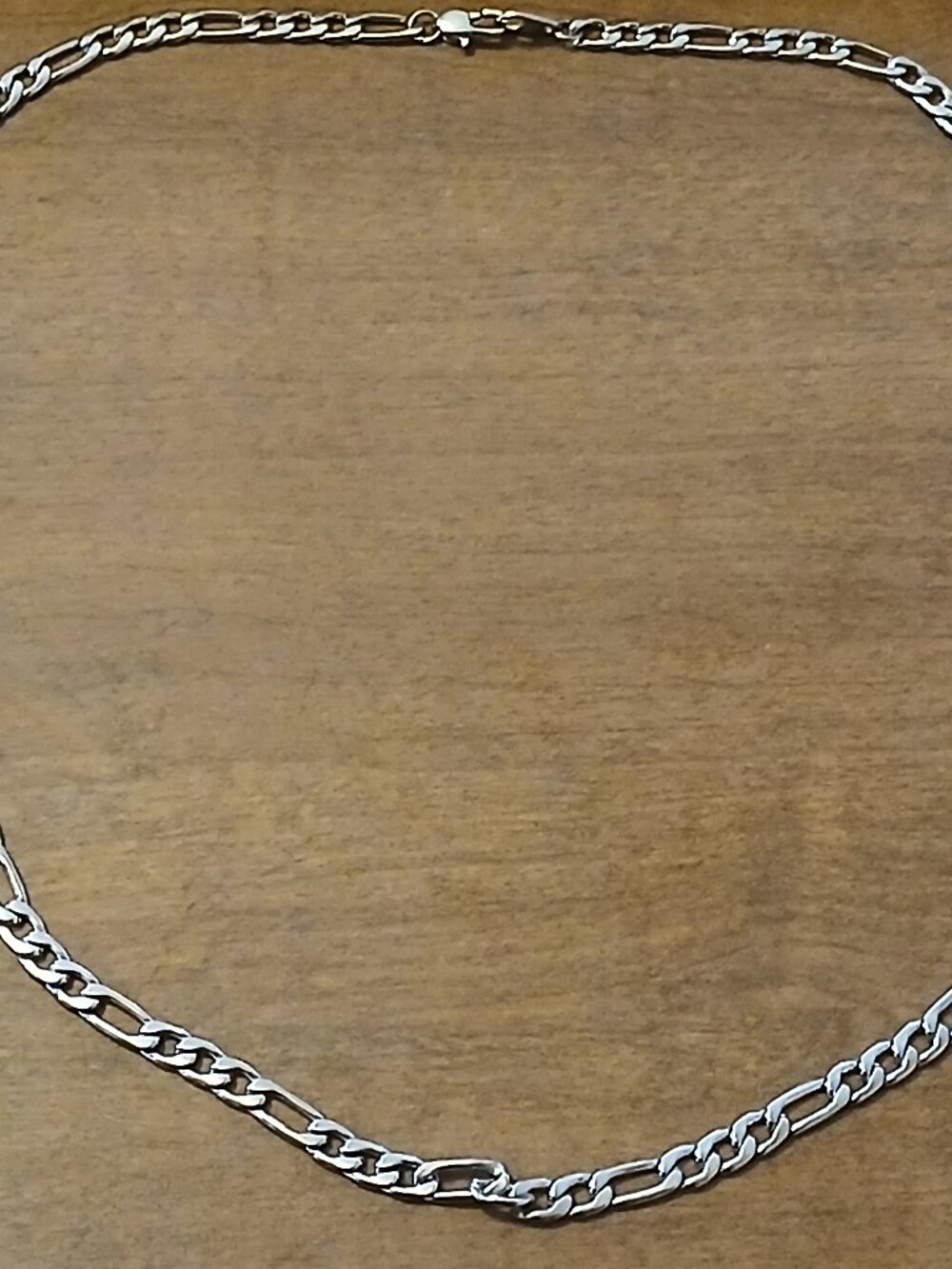 Men's Fashion Jewlery Necklace with bag - 21 inches long Preowned Silver 21 inch
